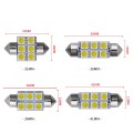 Đèn led trần ô tô, xe hơi full size phù hợp mọi loại xe, Bảng mạch trắng - 31mm
