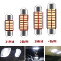 Đèn led trần ô tô, xe hơi full size phù hợp mọi loại xe, Bảng mạch trắng - 31mm