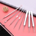 Bộ dụng cụ 8 món nặn mụn, lấy mụn đầu đen, mụn bọc, trứng cá chuyên dụng tiện lợi