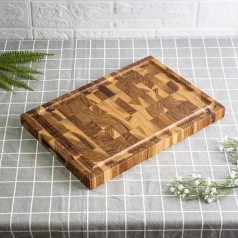 Thớt gỗ Teak Chef cao cấp siêu bền dáng chữ nhật kích thước 25x35x2,5 cm