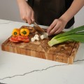 Thớt gỗ Teak Chef cao cấp siêu bền dáng chữ nhật kích thước 25x35x2,5 cm
