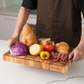 Thớt gỗ Teak Chef cao cấp siêu bền dáng chữ nhật kích thước 25x35x2,5 cm
