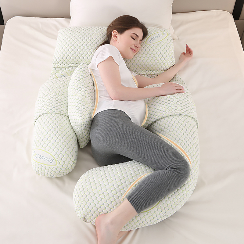 Gối bà bầu chữ U nâng bụng, giảm đau, thiết kế đa năng