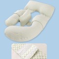 Gối bà bầu chữ U nâng bụng, giảm đau, thiết kế đa năng, Màu hồng