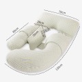 Gối bà bầu chữ U nâng bụng, giảm đau, thiết kế đa năng, Màu hồng