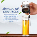 Bình pha trà thuỷ tinh 2 lớp chịu nhiệt lõi lọc inox tiện lợi 