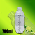 Bình lắc Shaker chất liệu nhựa chia vạch tiện dụng, 350ml