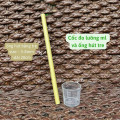 Combo 1 ống hút tre và 1 cốc đong định lượng pha dấm táo