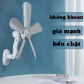 Quạt điện mini 5 cánh gắn tường không cần khoan tiện lợi