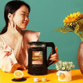 Ấm siêu tốc thủy tinh 2L cách nhiệt an toàn, đun sôi nhanh