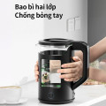 Ấm siêu tốc thủy tinh 2L cách nhiệt an toàn, đun sôi nhanh