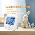 Nhiệt kế điện tử Bamboo Life đo độ ẩm phòng ngủ thông minh có đèn nhỏ gọn