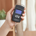 Cân treo điện tử cầm tay mini bỏ có móc treo, màn hình LCD rõ nét