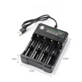 Bộ sạc pin tiện lợi 4 cổng thông minh tự ngắt điều chỉnh có đèn báo hiệu