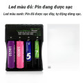 Bộ sạc pin tiện lợi 4 cổng thông minh tự ngắt điều chỉnh có đèn báo hiệu