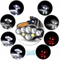 Đèn pin đội đầu 8 bóng xoay 360 độ siêu sáng