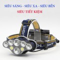 Đèn pin đội đầu 8 bóng xoay 360 độ siêu sáng