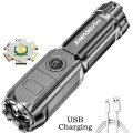 Đèn pin cầm tay siêu sáng sạc usb tiện dụng 3 chế độ sáng