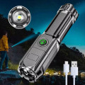 Đèn pin cầm tay siêu sáng sạc usb tiện dụng 3 chế độ sáng