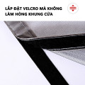 Lưới chống muỗi, ngăn côn trùng bay vào nhà có kèm Velcro tiện lợi, 100 x 120cm