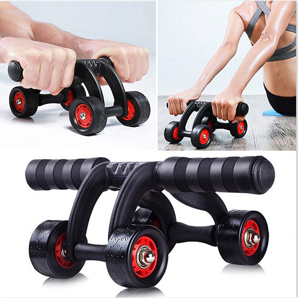 Con lăn tập cơ bụng 4 bánh giúp luyện tập tại nhà