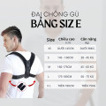 Đai chống gù lưng, điều chỉnh tư thế, vóc dáng cho nam và nữ, Size M