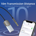 Bộ thu tín hiệu âm thanh không dây trên ô tô USB sang 3,5 mm dễ dàng sử dụng
