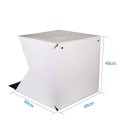 Hộp chụp ảnh sản phẩm chuyên nghiệp 40x40x40cm có đèn Led