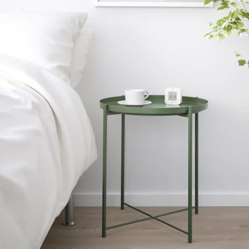 Bàn trà chanh gấp gọn mini mâm tròn, dễ dàng di chuyển