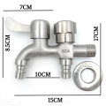 Vòi nước 2 đầu cho máy giặt chia nước thành 2 cổng xả độc lập