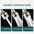 Đầu vòi tăng áp rửa bát xoay 360 độ cao cấp chế độ phun cực mạnh, Loại ngắn