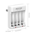 Bộ sạc Beston pin AA kèm sạc tiện dụng , 4 pin AA 1200 rời	