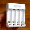 Bộ sạc Beston pin AA kèm sạc tiện dụng , 4 pin AA 1200 rời	