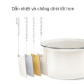 Nồi cơm điện mini thông minh 1,2L phiên bản nâng cấp màu trắng