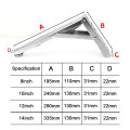 Bản lề gập tay thép sơn tĩnh điện chất liệu inox cao cấp, Bộ 2 cái dài 20cm	