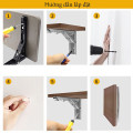Bản lề gập tay thép sơn tĩnh điện chất liệu inox cao cấp, Bộ 2 cái dài 20cm	
