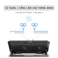 Đế tản nhiệt làm mát nhanh cho máy tính, laptop có 4 mức điều chỉnh độ cao, Màu đen