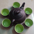 Bộ ấm chén từ sa bát tràng dùng pha trà và uống trà đạo  