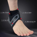 Đai cuốn chân bảo vệ mắt cá chân, cổ chân chơi thể thao , Chân phải - Size M: Phù hợp với size giày 32-36