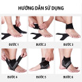 Đai cuốn chân bảo vệ mắt cá chân, cổ chân chơi thể thao , Chân phải - Size M: Phù hợp với size giày 32-36