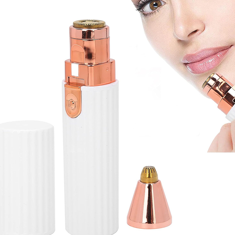 Máy tẩy lông, triệt lông mày tích hợp đèn máy cạo lông mini