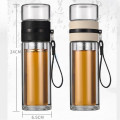 Bình Thủy Tinh 2 lớp Có Lõi Lọc Trà Dung Tích 300ml có lõi lọc