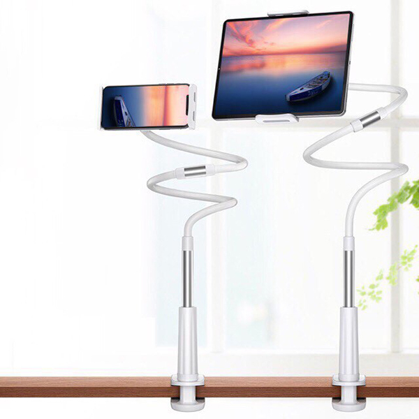 Giá đỡ điện thoại kẹp đầu giường, kẹp bàn xoay 360 độ có thể uốn dẻo