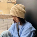 Mũ len dệt kim thu đông nữ ấm áp