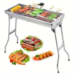 Bếp nướng than hoa BBQ ngoài trời, dã ngoại gấp gọn tiện lợi