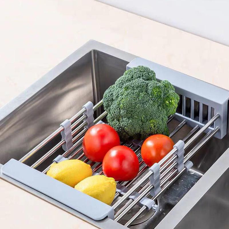 Kệ gác bồn rửa chén đa năng rút gọn tiện lợi