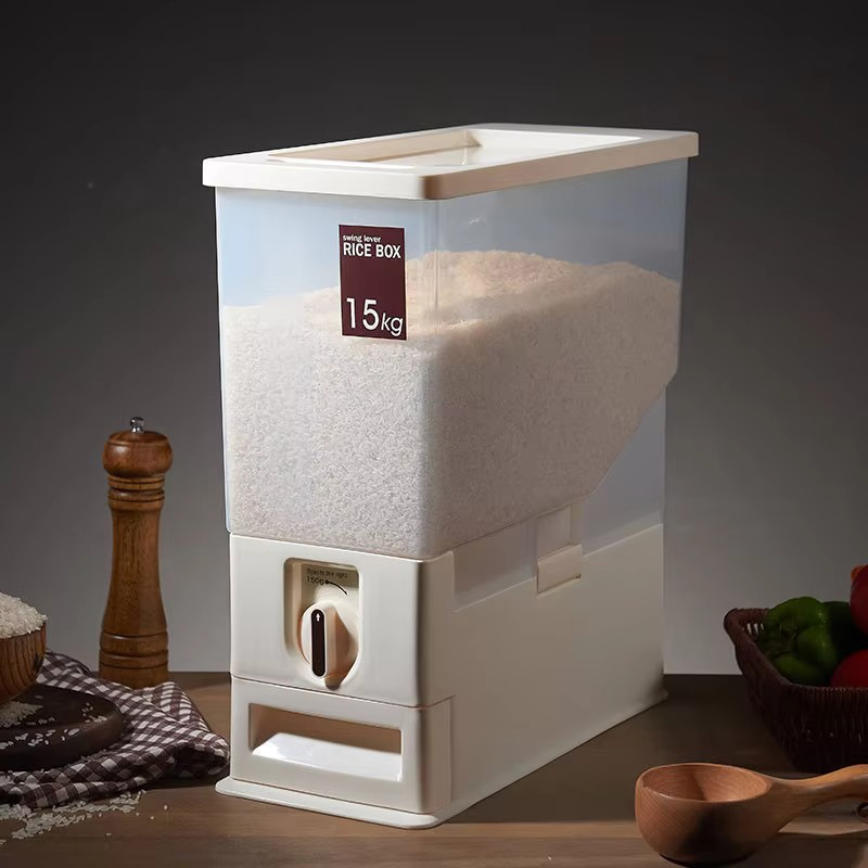 Thùng đựng gạo nhà bếp thông minh 15kg siêu tiện lợi