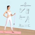 Dây kháng lực số 8 co giãn hỗ trợ tập luyện tại nhà, 1 cái