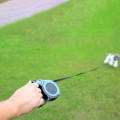 Dây xích thú cưng tự động kéo dài dây 3m tiện dụng, Màu xanh lam