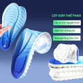 Set 2 đôi miếng lót giày cao su non thiết kế 4D kết hợp vân sóng giảm trơn, Size 35-36